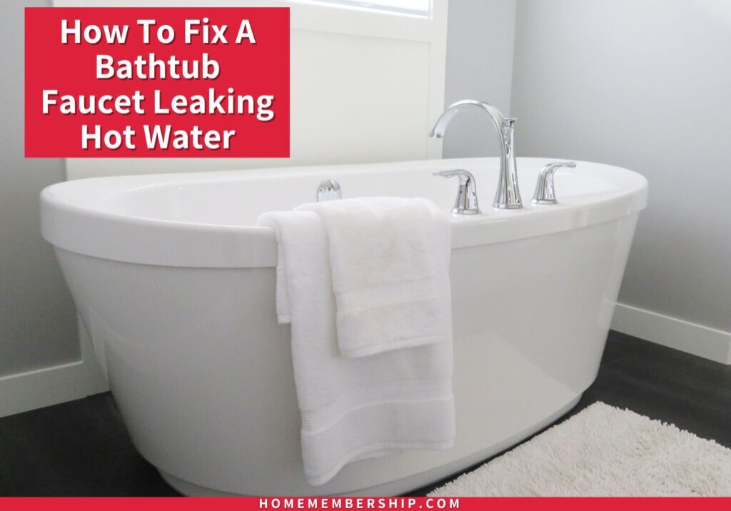 The good news is you may be able to Fix A Bathtub Faucet Leaking Hot Water or replace faulty parts without replacing the entire faucet.