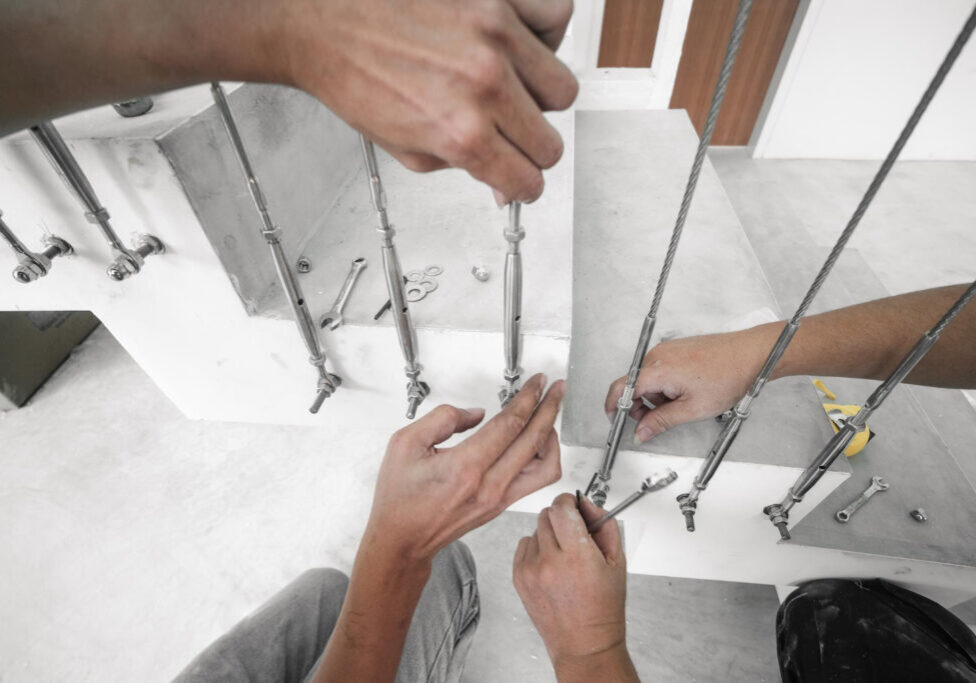 fixing handrail