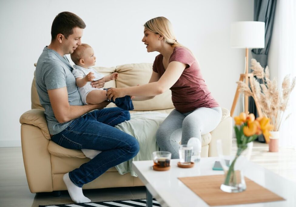 family at home